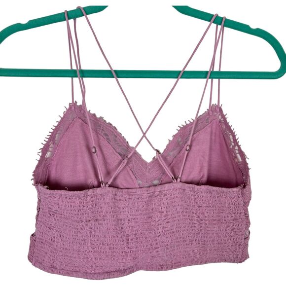 Free People Intimately FP Ilektra Purple Pink Lace Bralette Size Medium - Picture 6 of 8